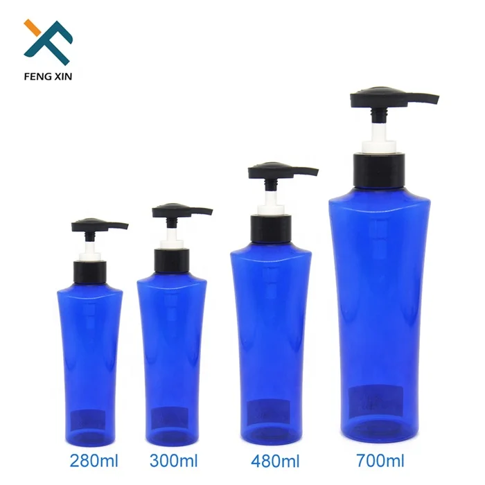 Personal care industrial use shampoo container travel PET bottles plastic bottle with lotion pump