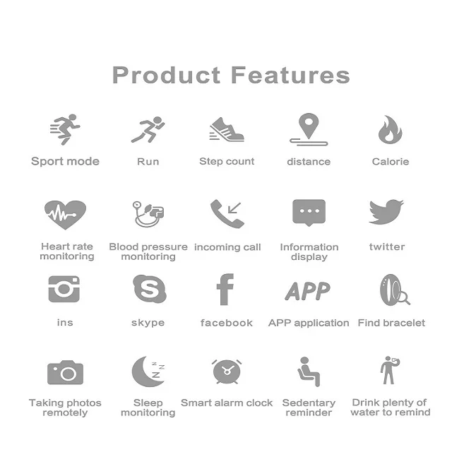 Pulsera inteligente Activity wearfit m4 Smart wrist band blood pressure Smart Bracelet instructions app download mi band 4