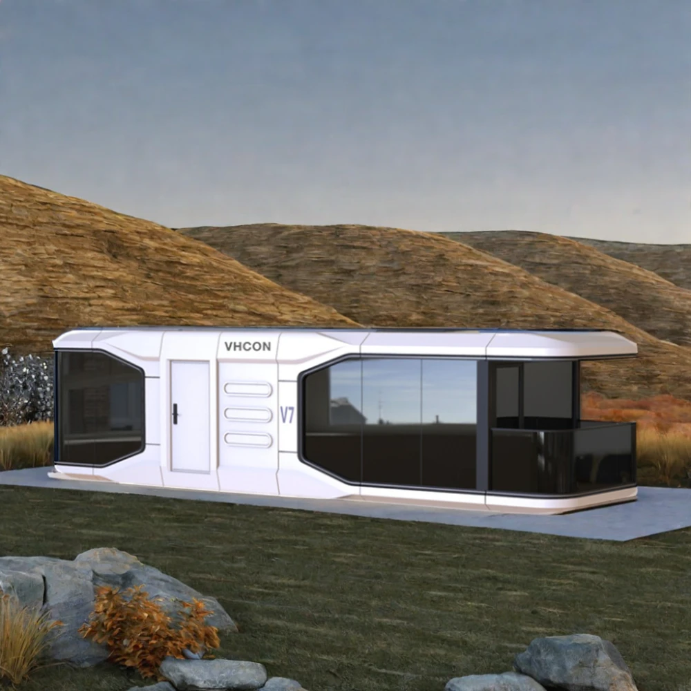 Modern Smart Mobile Resort Camper 3 Bedroom Space Container Prefab Modular Home Capsule House Hotel With Kitchen