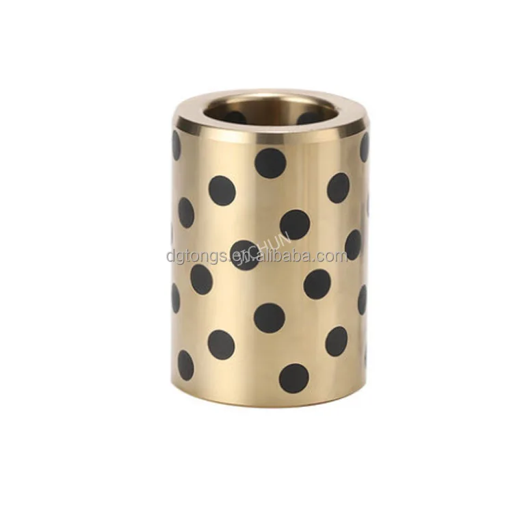 Durable Metric Bronze Bushing Oilless Graphite Plugged Guide Bush For Mold Die