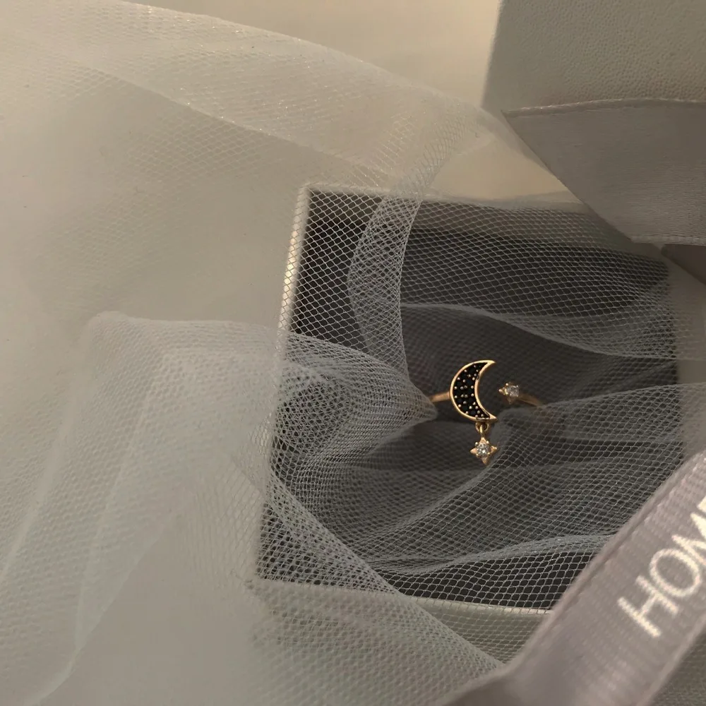 
Mysterious Moon Female Ring Gift For Girls Jewelry Swarovski 
