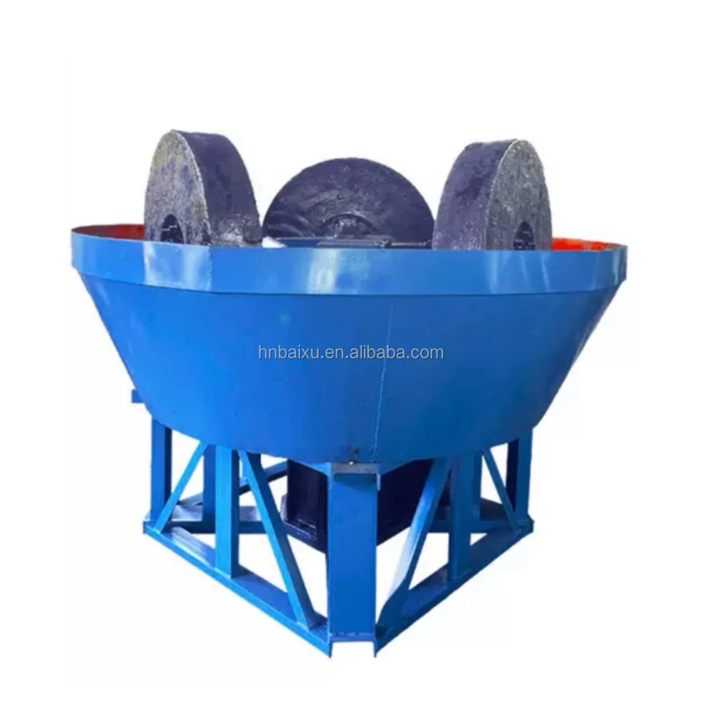china supplier glod price stone grinder gold ore extraction 1200 wet pan mill machine