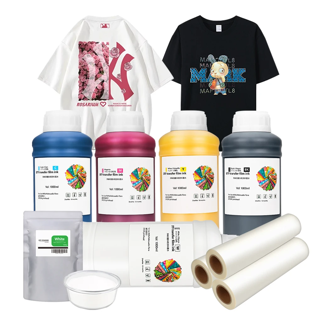 Premium DTF Ink  et 8550 1000ml DTF Pigment Ink For Epson i3200 XP600 L1800 L805 DTF Printer Ink