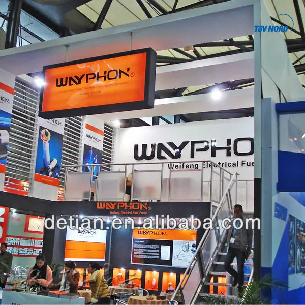 China durable exhibition booth double two story display stand