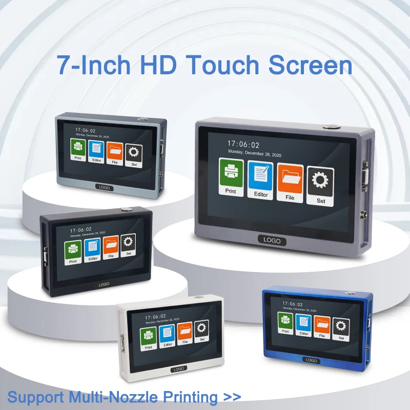 high quality online 25.4 mm thermal continuous inkjet printing machine for bottle, caps, cans, logo, expiry date