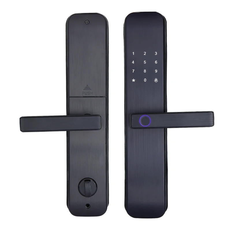 Easy installation Tuya app wifi remote control intelligent fingerprint smart door lock
