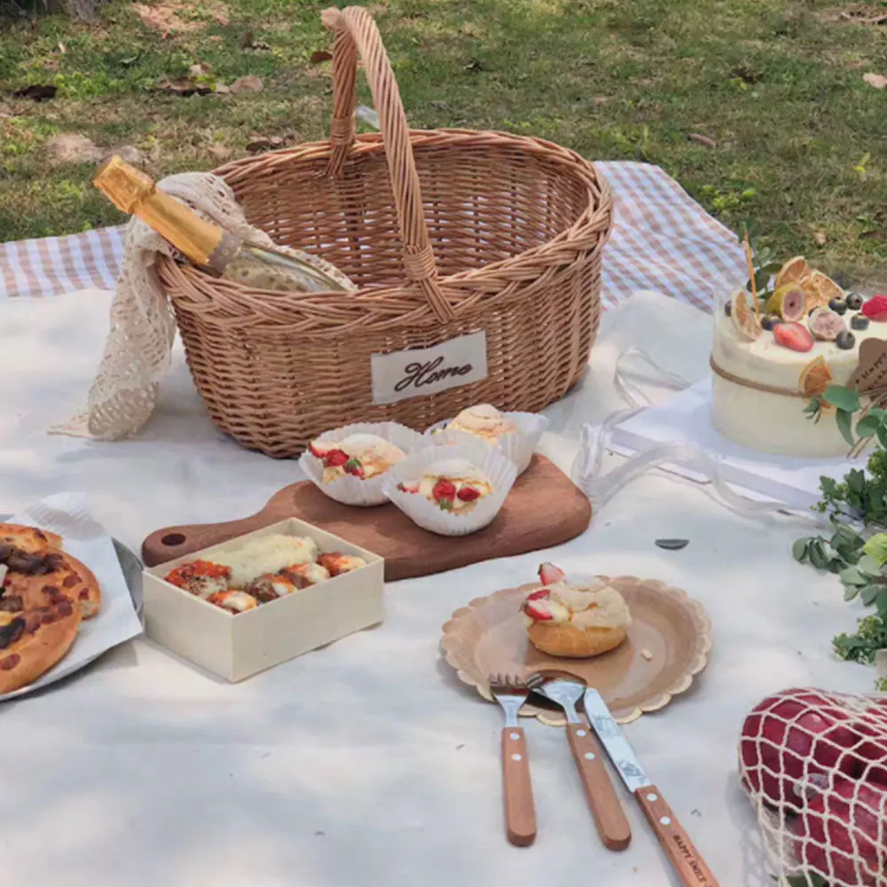 Handmade Wholesale Decoration Willow Wicker Gift Hamper Basket