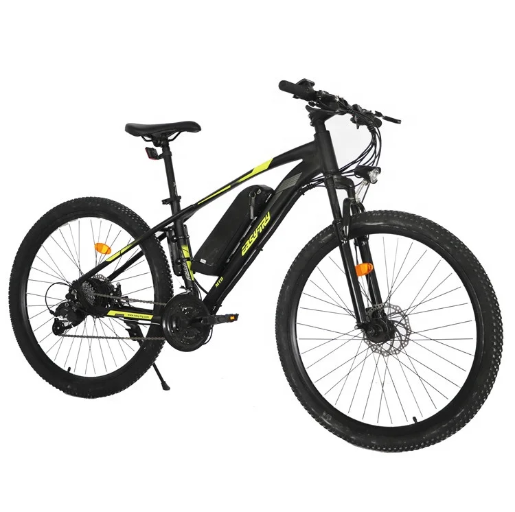 manufacturer plastic pedal steel frame electric cycle 250W /350W/500W/750W ebike  26 /27.5/19 inch 21 speed MTB electric cycle