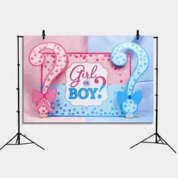 Baby Backdrop for Photography Boys or Girls Paty Background 7x5FT Gender Reveal Party Backdrop Baby Shower Decoration Photo