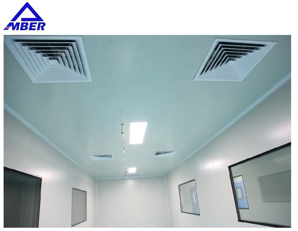 Manufacturing Biotech Building Laminar Flow Roof Scientific Clean Room Sandwich Panels for Clean Room