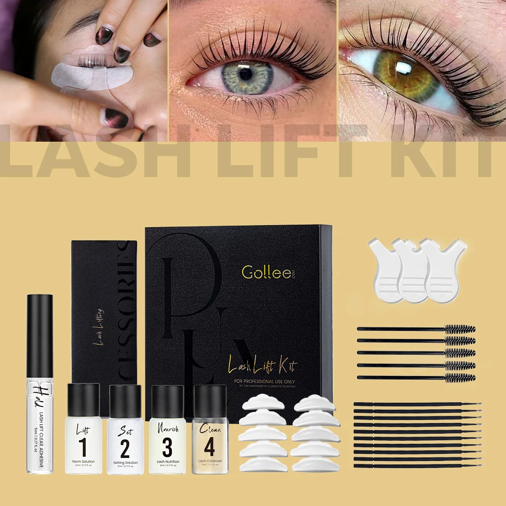 Gollee Eye Lash Curler Eyelash Lifting Kit Lash Lift and Brow Tint Gel Kit  Private Label
