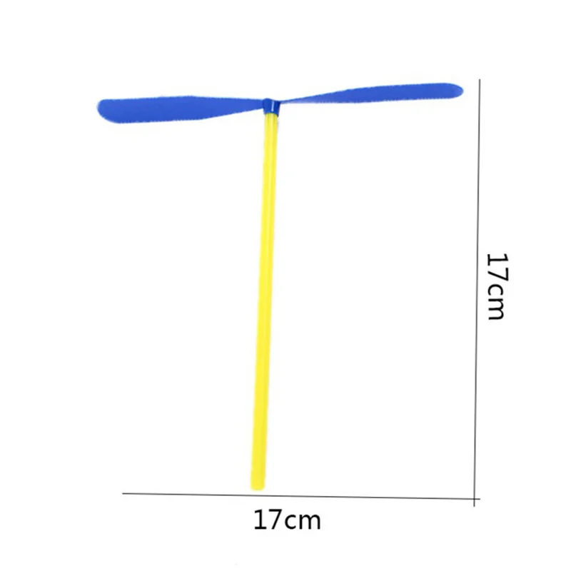 Novelty Plastic Bamboo Dragonfly Propeller Outdoor Classic Toy Kid Gift Rotating Flying Arrow Multicolor Random Color