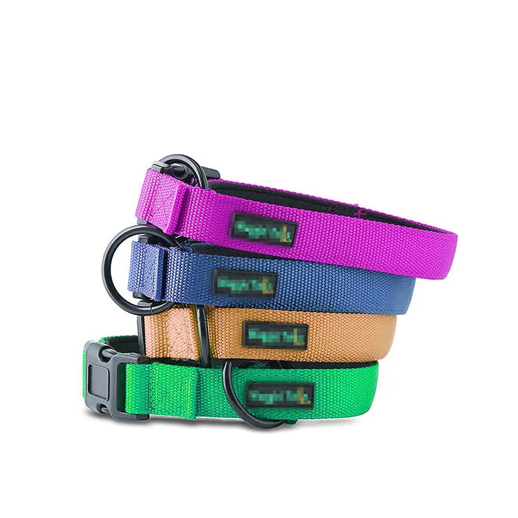 Eco-friendly pet products O-ring style nylon pet dog collar for various dogs
