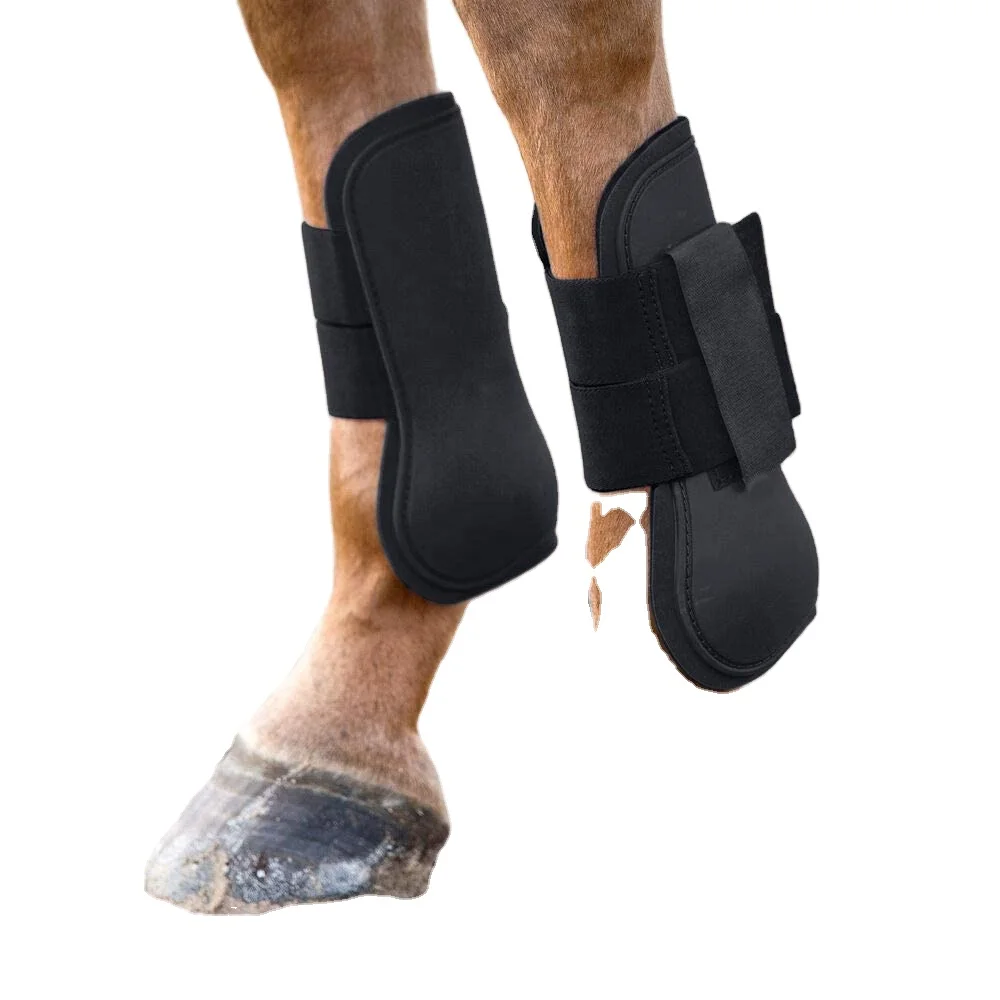 Factory Cheap Price PU Shell Protective Lightweight Adjustable Horse Fetlock Boots