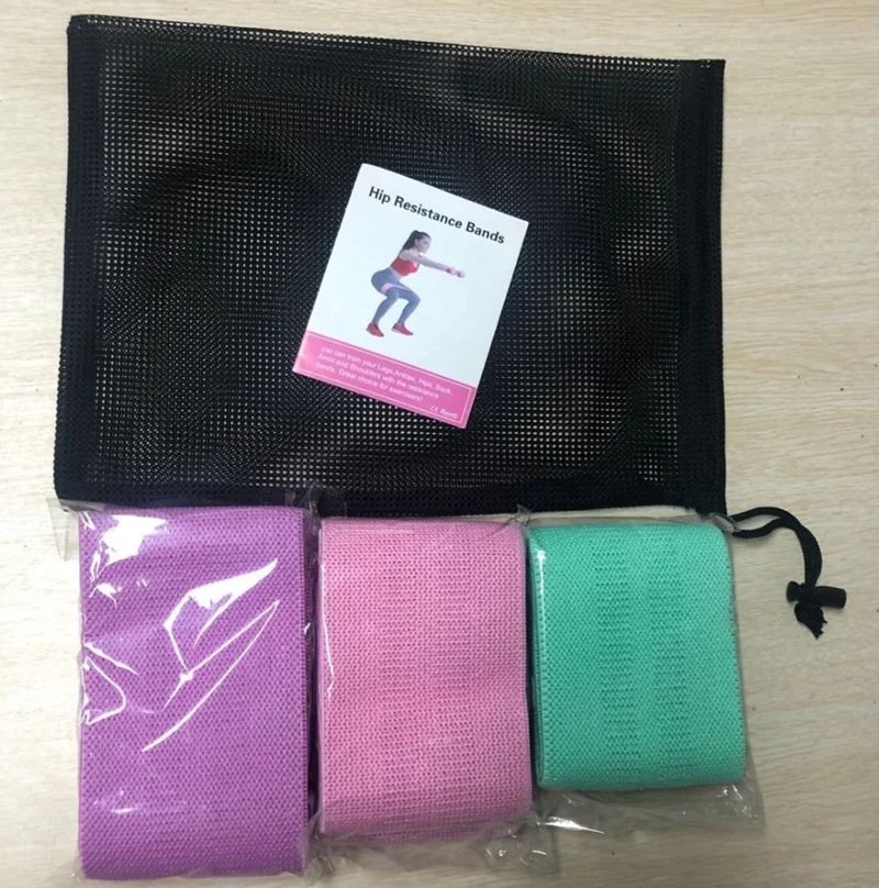 Customized Logo Yoga Exercise Gym Elastic Hip Fitness Bands