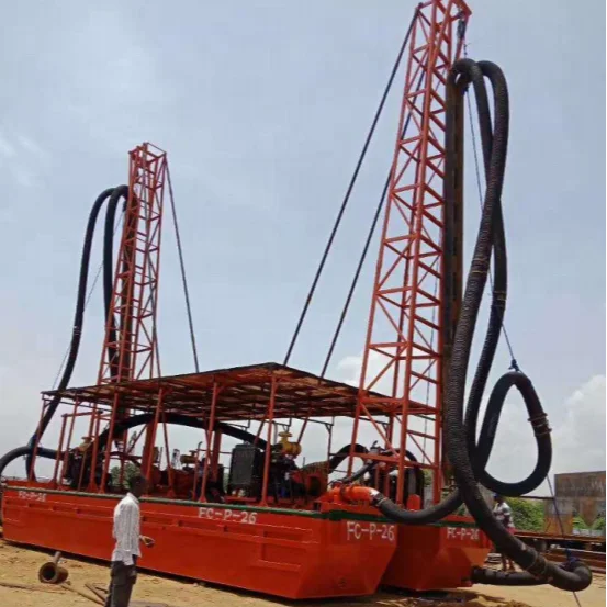 1000m3 River Lake Reservoir Sand Gravel Gold Dredger Vessel For Reclamation Works