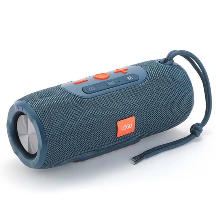 New TG341 TWS Subwoofer Fabric Wireless Bluetooth Speaker Outdoor Waterproof 10W 1500mAh Portable Speakers TF Card FM Radio