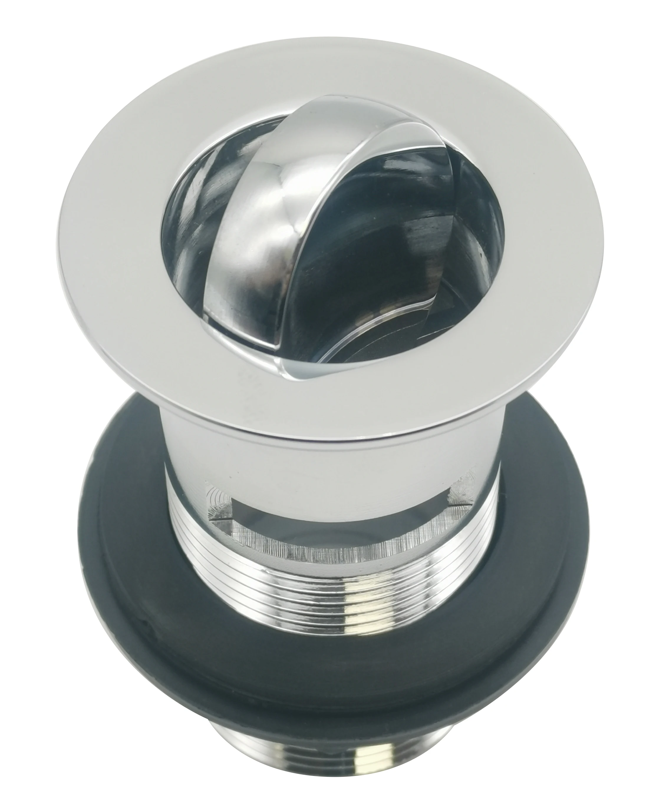 Chrome UK Design Brass Rotating Sink Drainer   Pop Up Waste Basin Stopper Strainer Drains