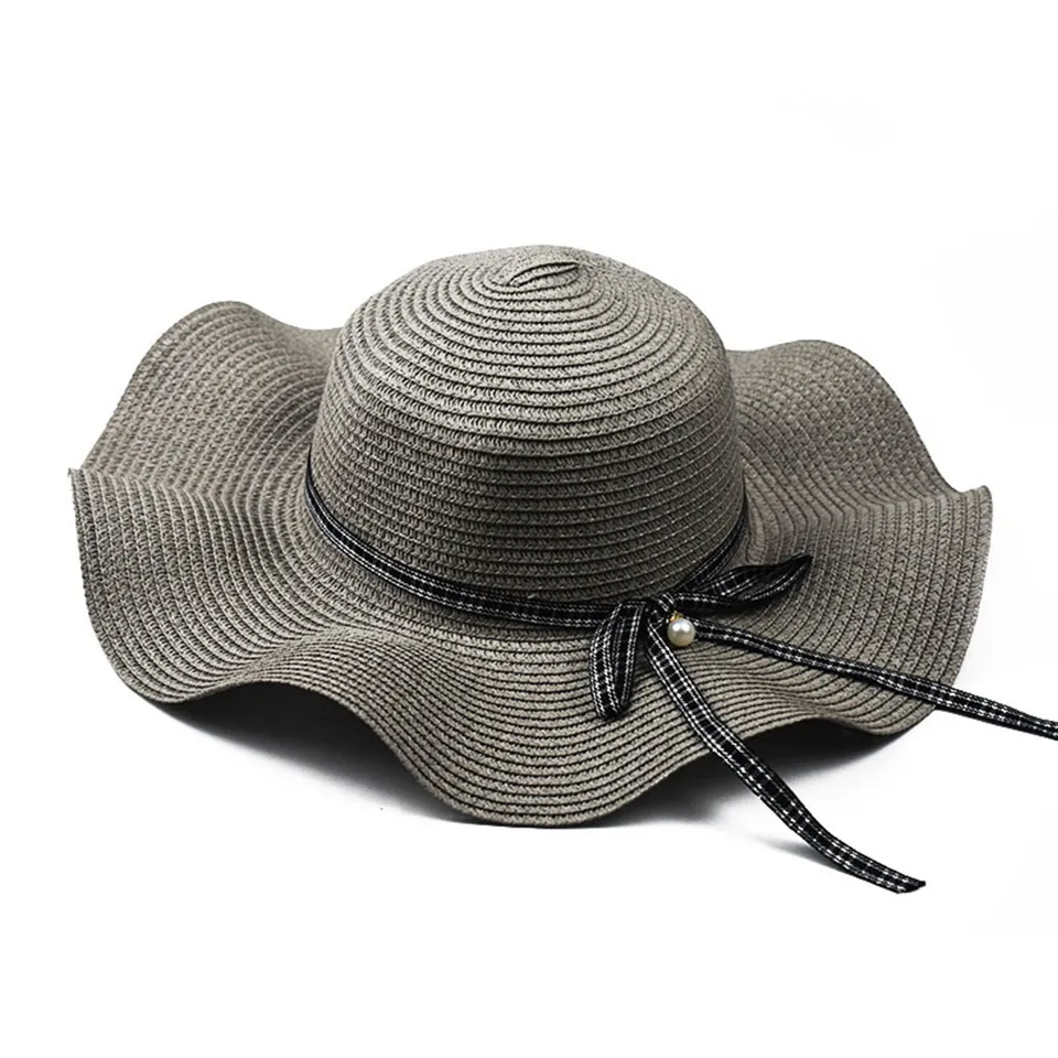 Hot Selling Korean Wave Big Edge Sequin Designer Summer straw Hat