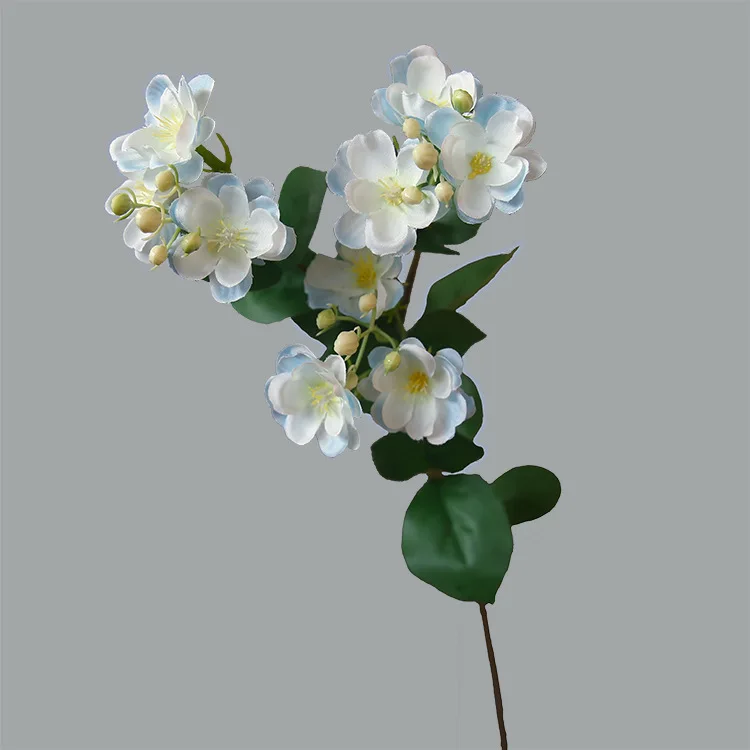 New Style Season  Artificial Flower White Silk Jasmine Artificial Jasmine Flower For Indoor Wedding Decoration