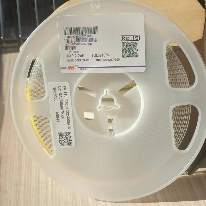 0805(2012) SMD capacitor X5R 2*1.25*0.8 2.2uf bypass decoupling large Bestsellers