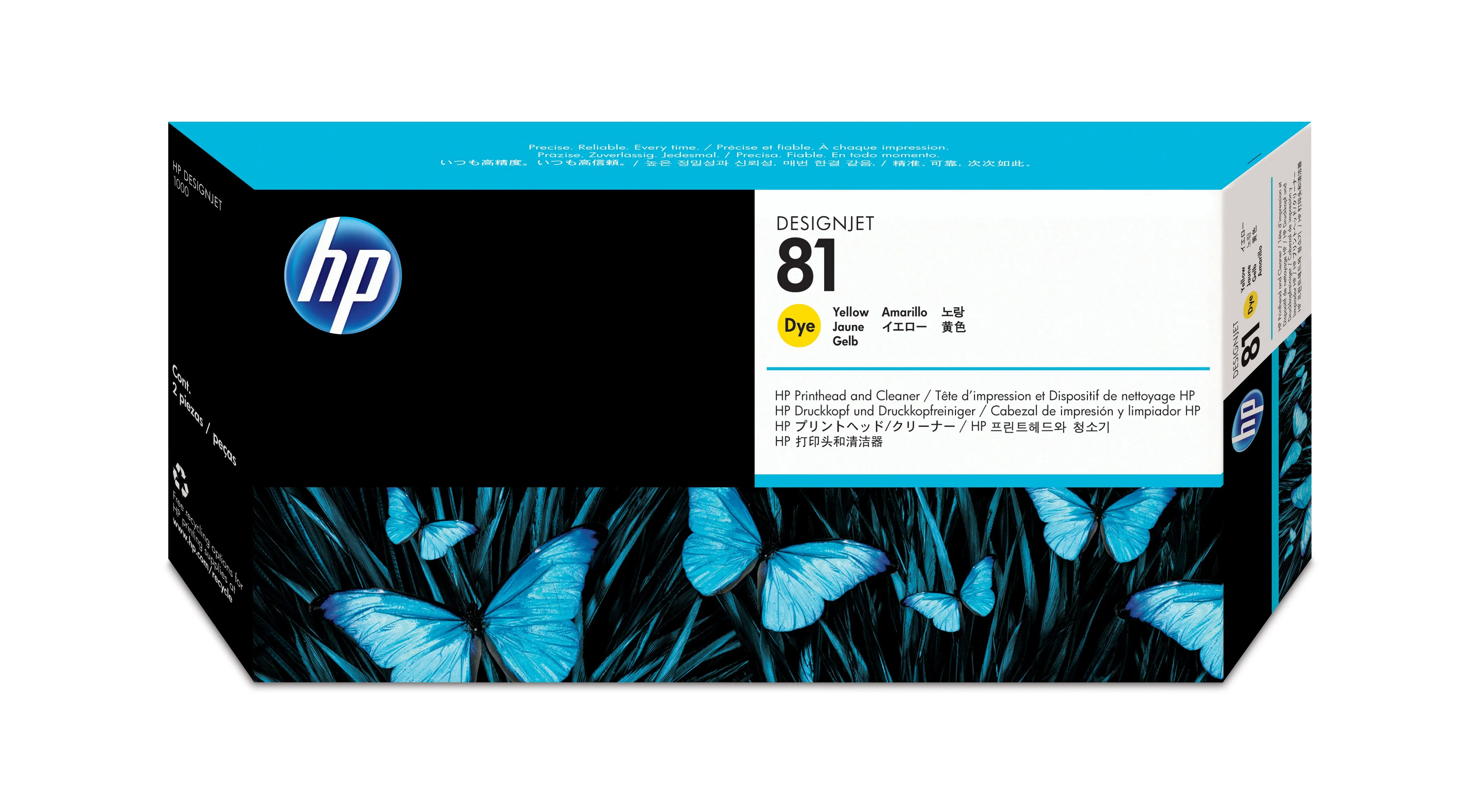 HP 81 DesignJet Dye Printhead and Printhead Cleaner
