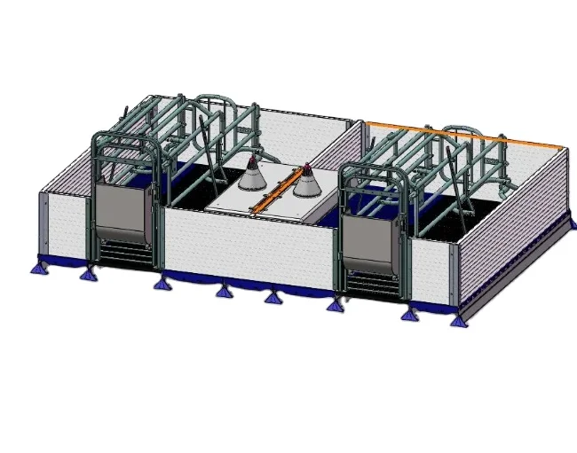 PVC Board Pig Farm Covered Farrowing Crates For Sale European Style