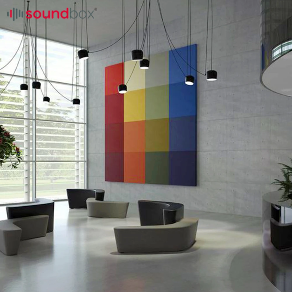 Fabric Sound Proof Wall Panels Contemporary Cinema Home Theater Noise Reduction Acoustic Wall Panel