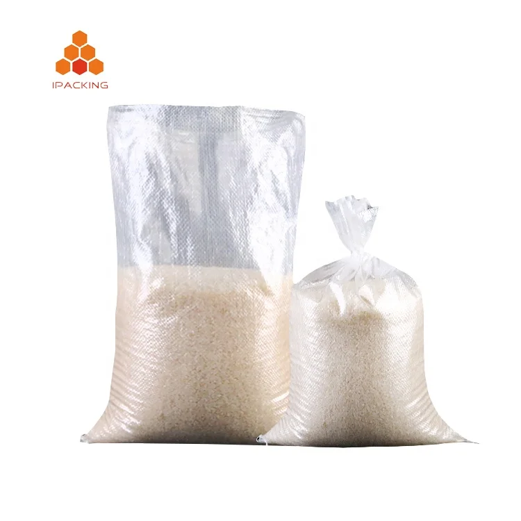 5kg 10kg BOPP laminated gravure printing food grade woven pp rice millet packaging plastic bag