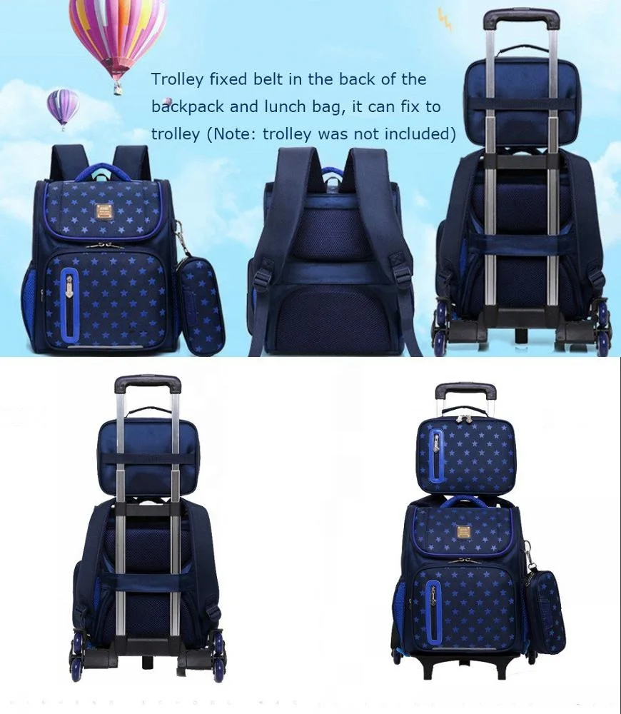 3 in 1 Kids Backpacks for School Bags for Boys Girls Bookbags and Pencil Lunch Box