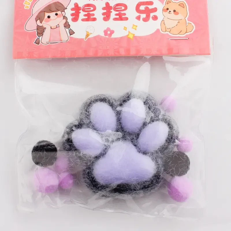 XTQ TPR Stress Relief Fidget Funny Squishy Toys Squeeze Pinching Kitten Paw Vent Toy