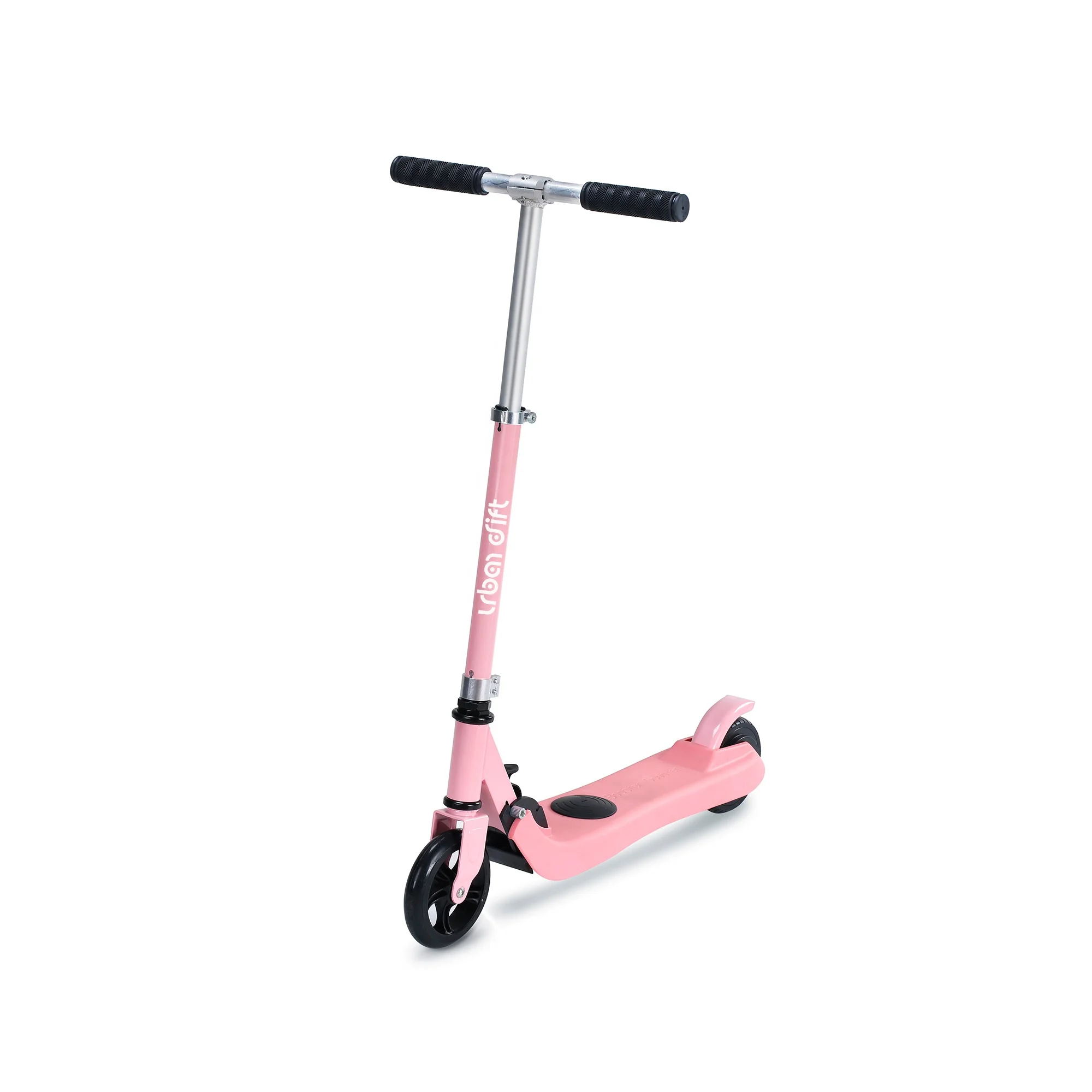5 inch 120W 24V 2A electric scooter pink yellow color safety kids foot drive brake professional Kick scooter electric for child