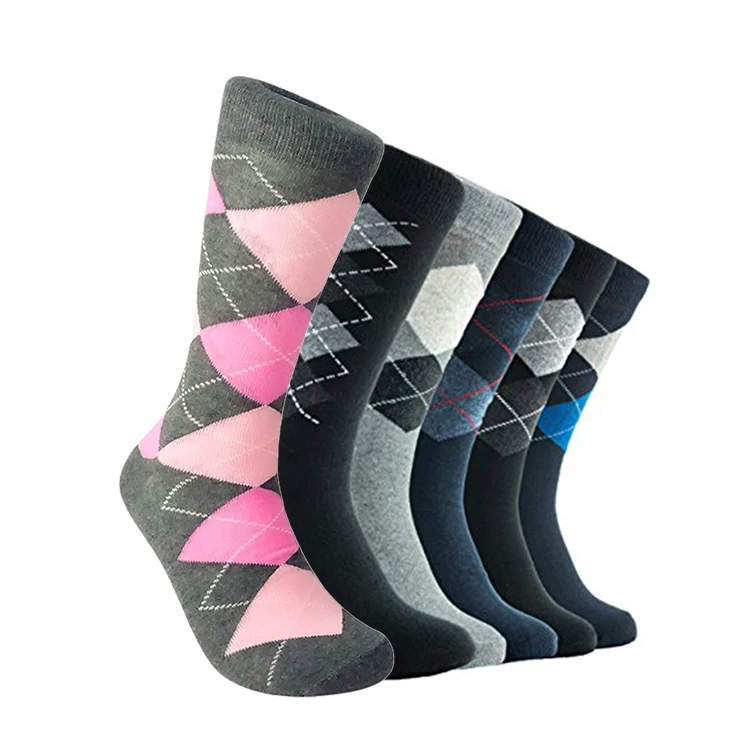 
Custom classic formal office business Man socks bamboo black dress socks argyle mens business casual crew dress socks for men 