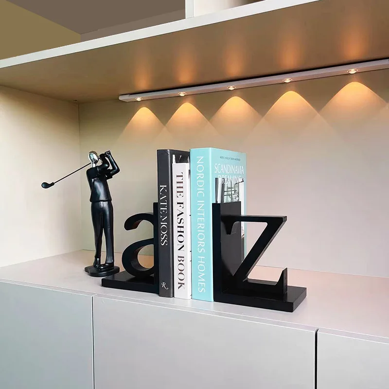 Nordic simple modern office bookend bookcase model room wine cabinet TV soft decoration