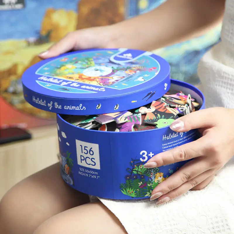 Custom 156-Piece DIY Paper Jigsaw Puzzle Board Portable Puzzle Game from Vietnam Supplier for Play