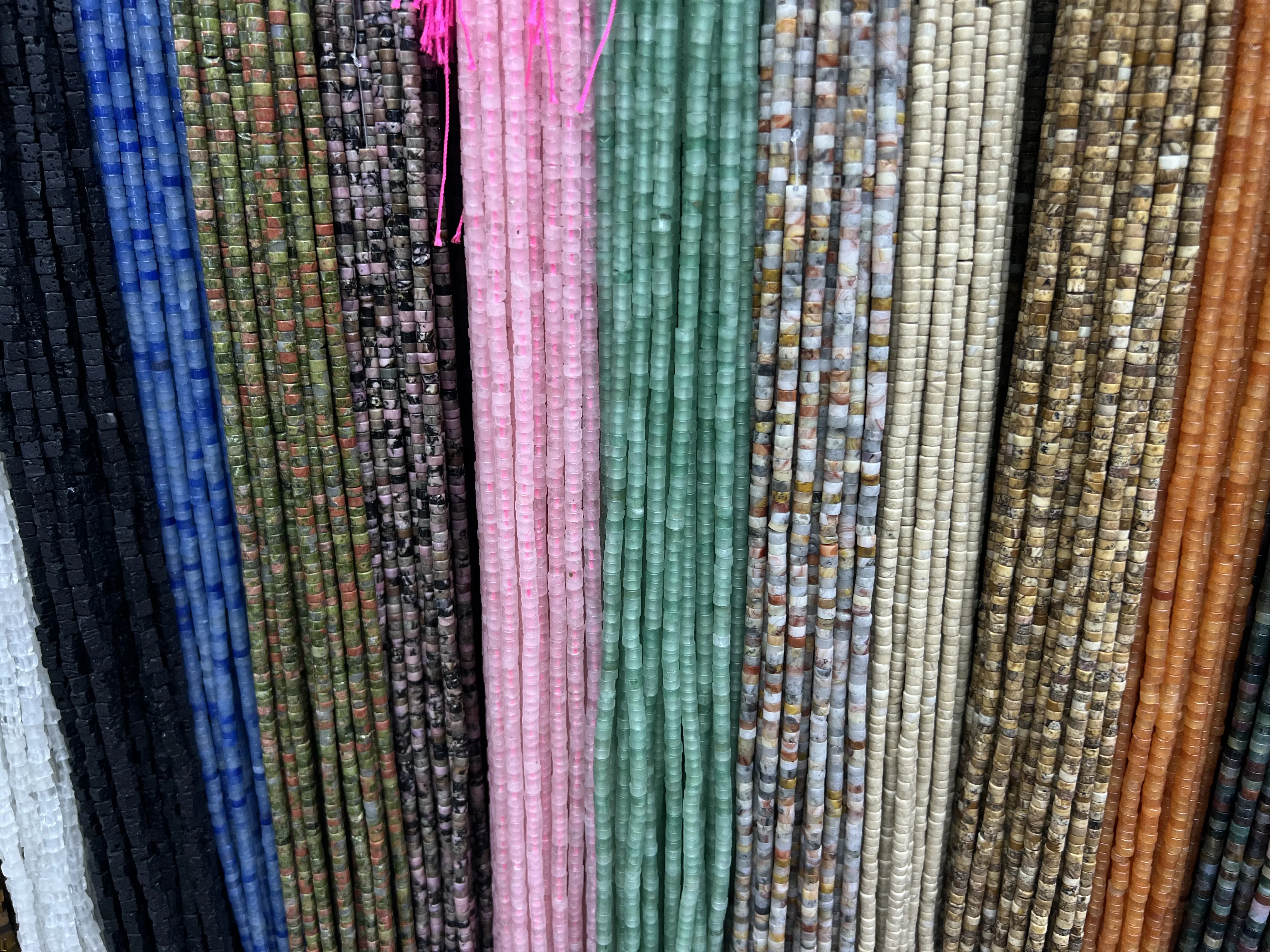 Wholesale 4mm rondelle shape natural amethyst heishi beads gemstone beads DIY For jewelry making