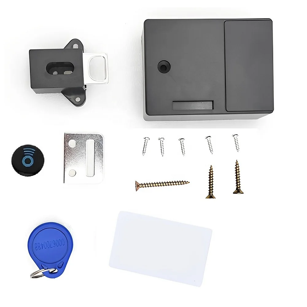 Electronic Cabinet Lock Drawer Locker Smart Hidden Rfid Drawer Lock for Gym Spa Sauna Wood Factory Price Invisible Rfid 13.56mhz