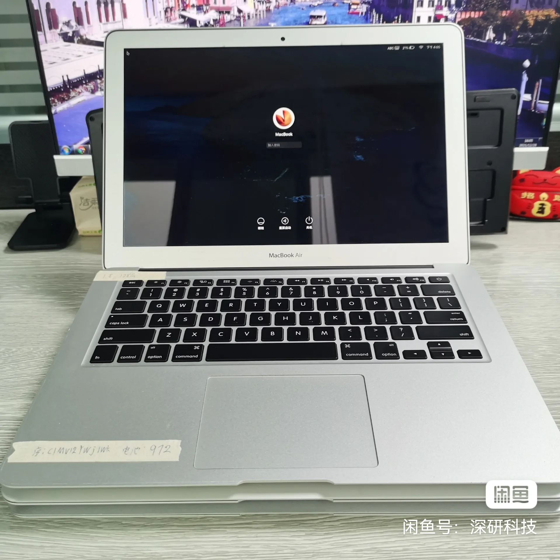 Used Original Laptop for Apple macbook air 13.3 inches A1466 1.6ghz 8gb 128GB SSD i5 2015 year laptop