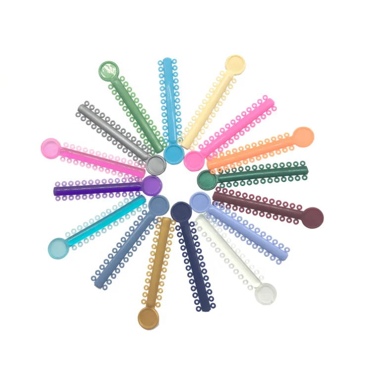 bracket and wire orthodontics Dental Disposable Elastic Ligature Ties Products