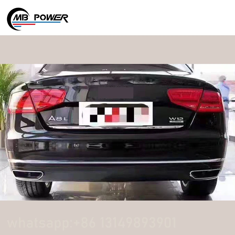 HIGH QUALITY ! A8 upgrade to RS8 2012-2014 year grille and rear diffuser exhaust tips A8 to RS8 style car parts