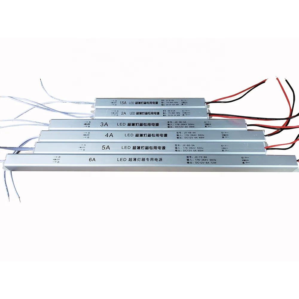 Factory Direct Sale IP20 Light Box Power Supply Aluminum Mini LED Driver
