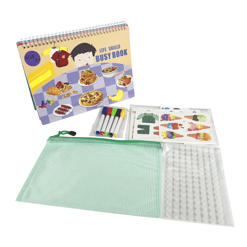 Life Skill Montessori Educational Toys Activity Toddler Book Early Learning Preschool Books For Kids In French English Spanish