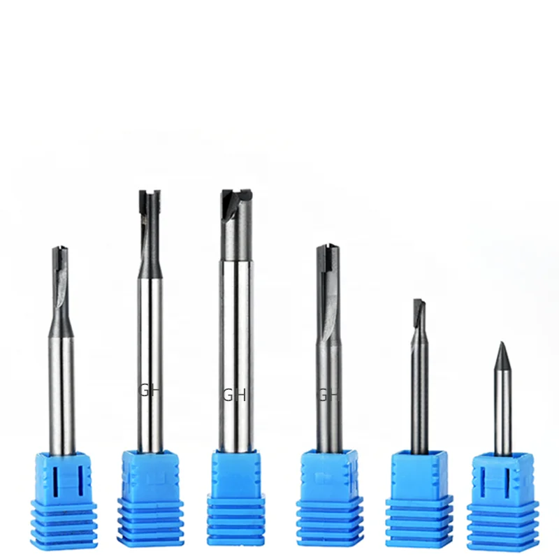 Diamond end mill Milling cutter PCD straight flute milling tool for granite carbon fiber aluminum