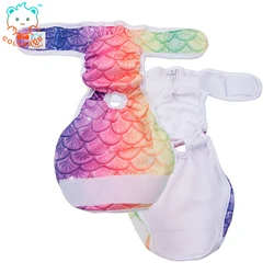 COLLABOR King Charles Spaniel Dog Diaper Dono High Absorble Washable Female Dog Diapers Adjustable Dog Reusable Diapers