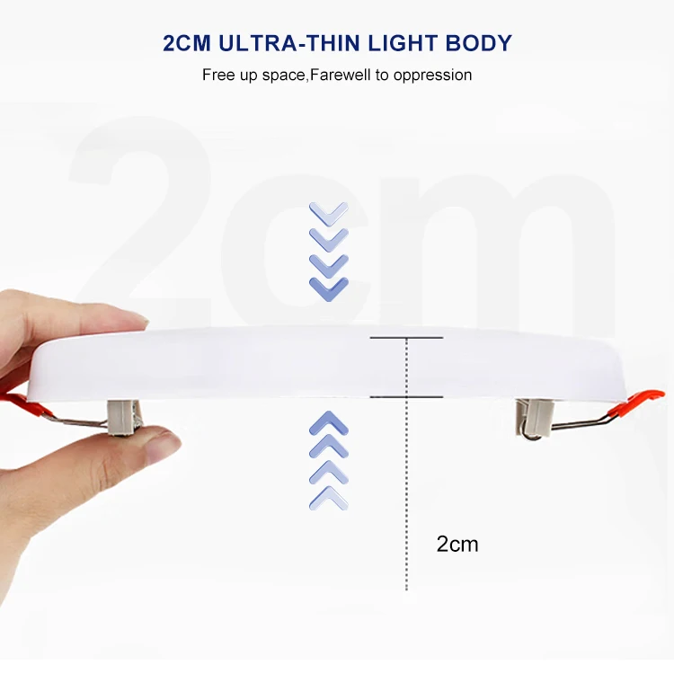 Good Product 3000-6000K 9-36W Frameless Easy Install Ultra Slim Led Square High Brightness Panel Light