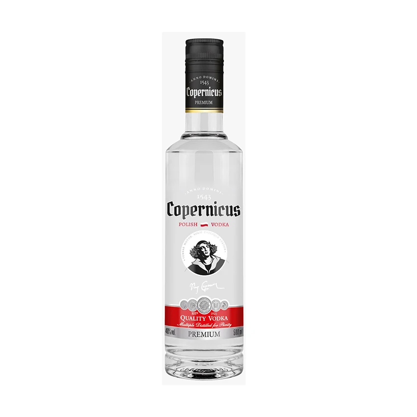 Copernicus vodka bottle grain neutral spirit good price high quality spirit bottle custom packaged spirit supplier