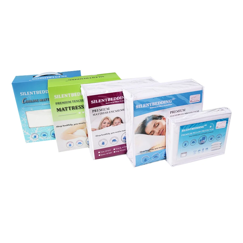 Machine Washable Luxury Polyester Natural Anti Mite Waterproof Mattress Fitted  Protector