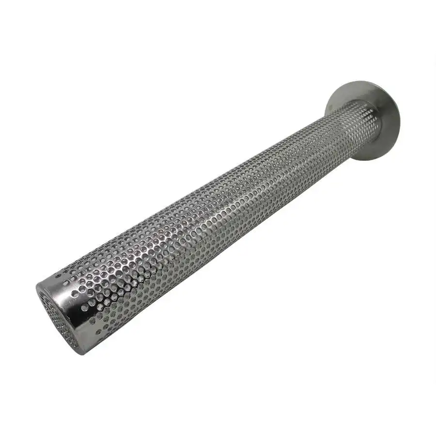 Заводской изготовленный на заказ из нержавеющей стали перфорированный фильтр для корзины перфорированный экран для скважин