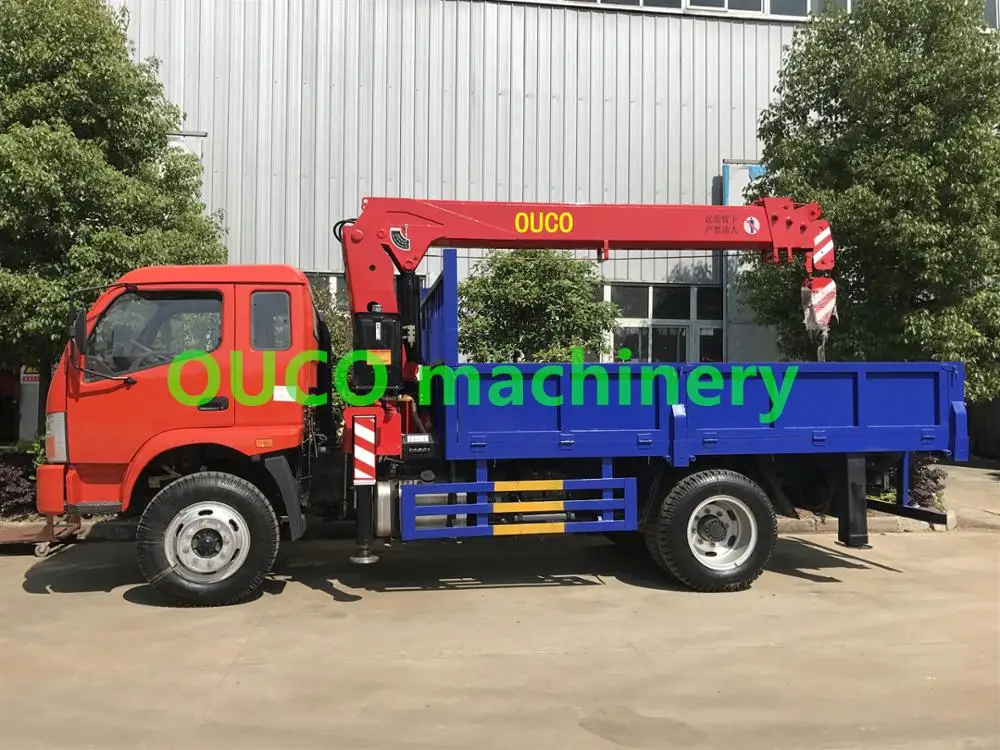 
4 ton truck mounted crane hydraulic crane slewing jib crane 
