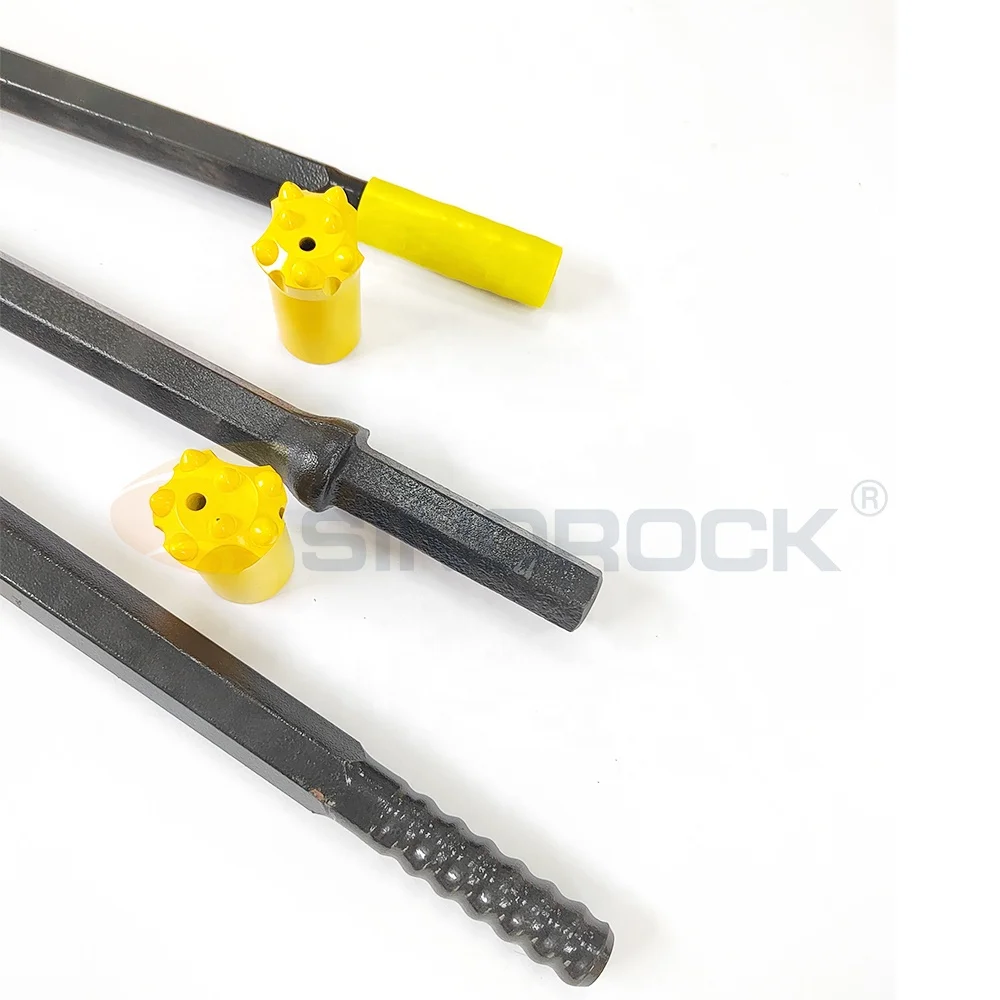 7 Degree Hard Rock Button Taper Drill Bit 32mm 36mm 38mm Customized High Performance top hammer drilling tool